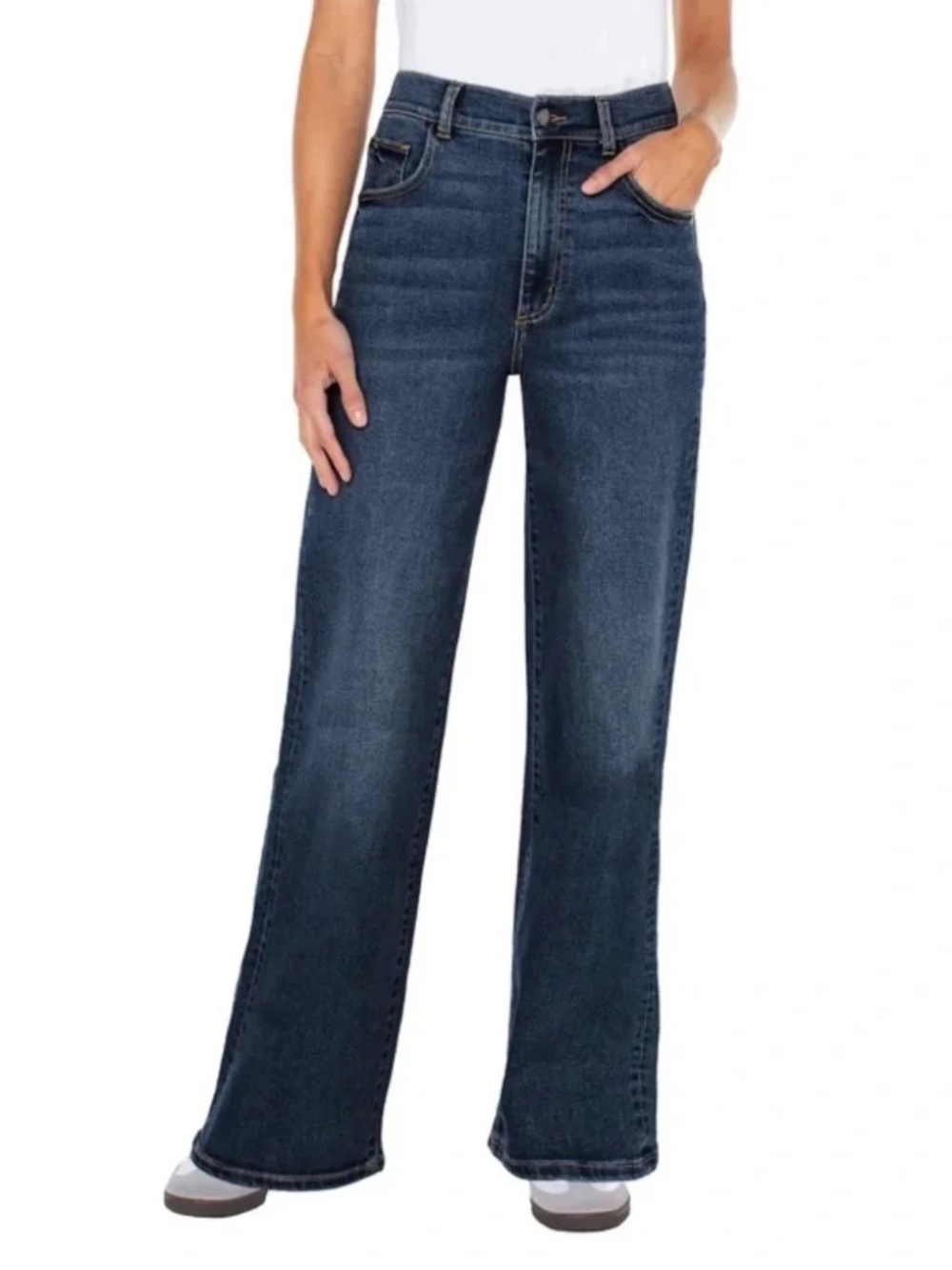 Well Worn Women’s Wide Leg Jeans Dark Wash Size 16/36 New With Tags